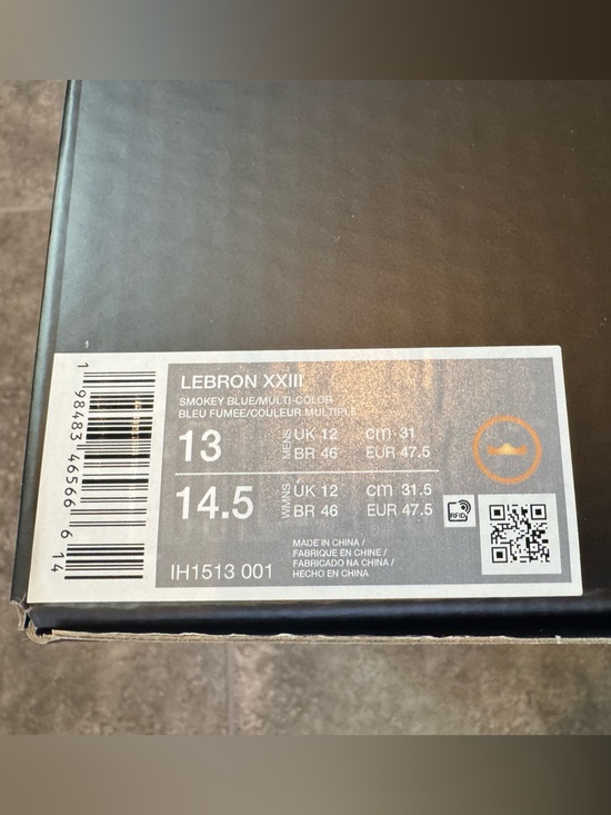 LEBRON XXIII SMOKEY BLUE/MULTI-COLOR BLEU FUMEE NEW In Box IH1513 001 main image 13